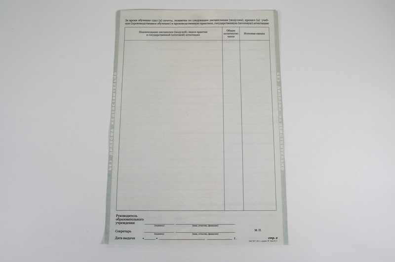 Диплом о начальном образовании  2010-2024 годов в Кемерово